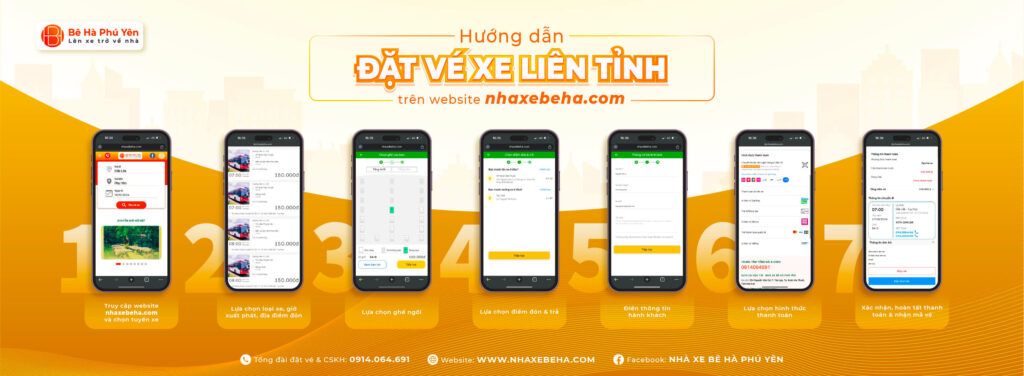 Hướng dẫn đặt vé online trên website nhaxebeha.com