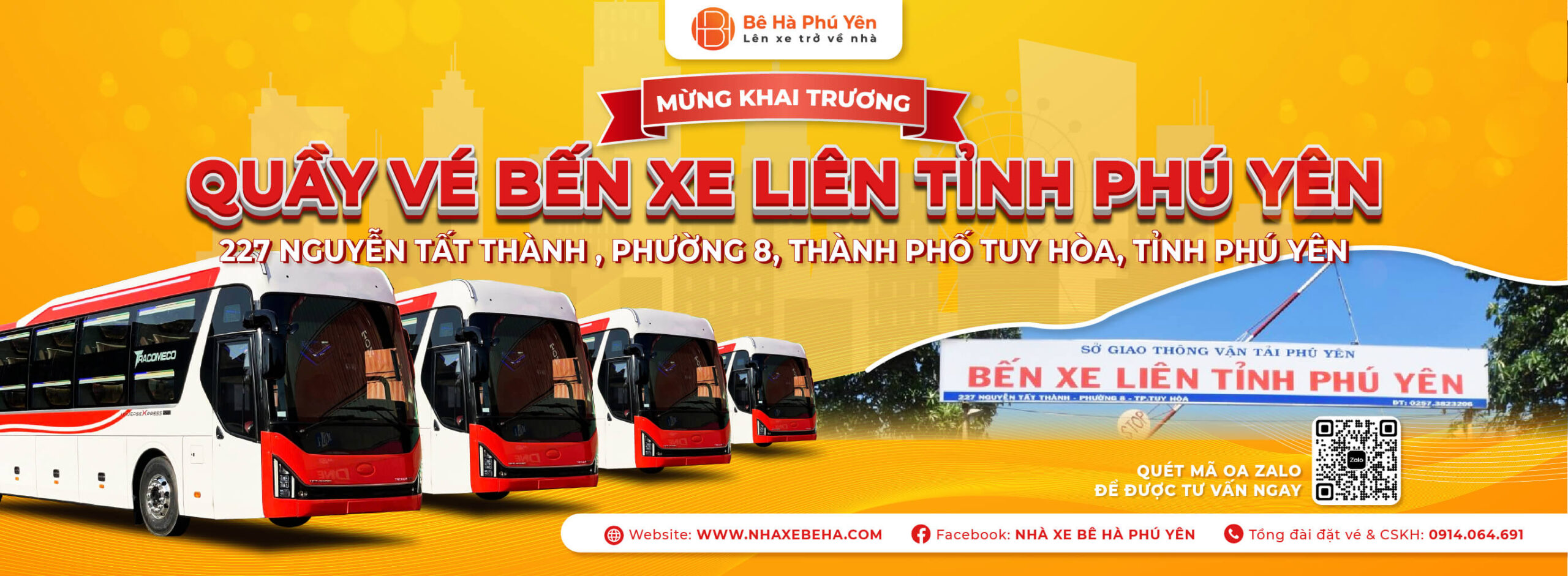 Quầy vé bến xe liên tỉnh tại TP. Tuy Hòa